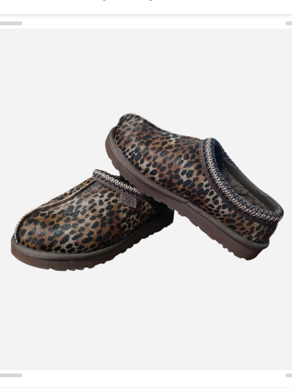 UGG Leopard Print Tasman Slipper